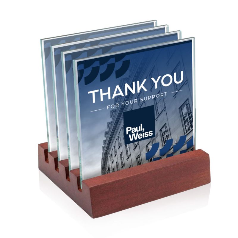 Rockford VividPrint Coasters - Set of 4 on Brolin Rosewood 1 Rockford VividPrint Coasters - Set of 4 on Brolin Rosewood 1