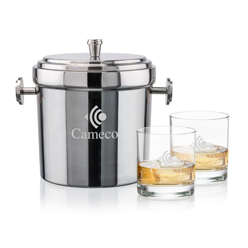 Milano Ice Bucket & Aristocrat On-the-Rocks Set 1 Milano Ice Bucket & Aristocrat On-the-Rocks Set 1