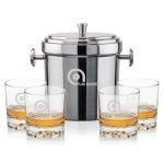 Milano Ice Bucket & Cassidy On-the-Rocks Set - SST1033-4CS Milano Ice Bucket & Cassidy On-the-Rocks Set - SST1033-4CS