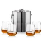 Catania Ice Bucket & Dunhill On-the-Rocks Set - Set of 5 (Blank) Catania Ice Bucket & Dunhill On-the-Rocks Set - Set of 5 (Blank)
