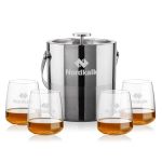 Catania Ice Bucket & Dunhill On-the-Rocks Set - Set of 5 Catania Ice Bucket & Dunhill On-the-Rocks Set - Set of 5