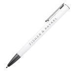 Leopold Recycled Aluminum Ballpoint Pen - White Leopold Recycled Aluminum Ballpoint Pen - White