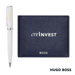 Hugo Boss® Ballpoint Pen & Wallet Set - Navy Hugo Boss® Ballpoint Pen & Wallet Set - Navy