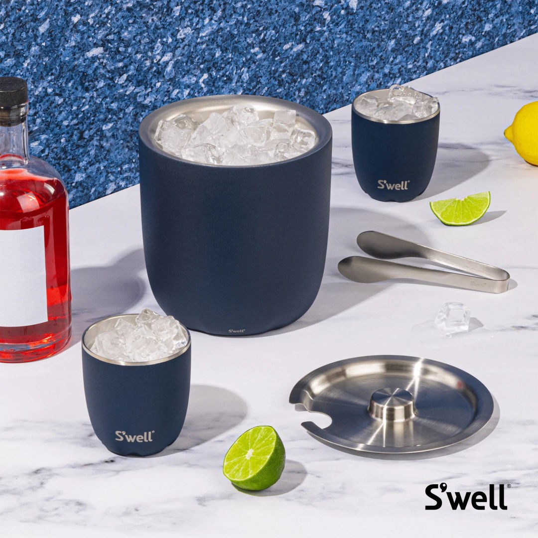 S%27well® Ice Bucket & Tongs 1
