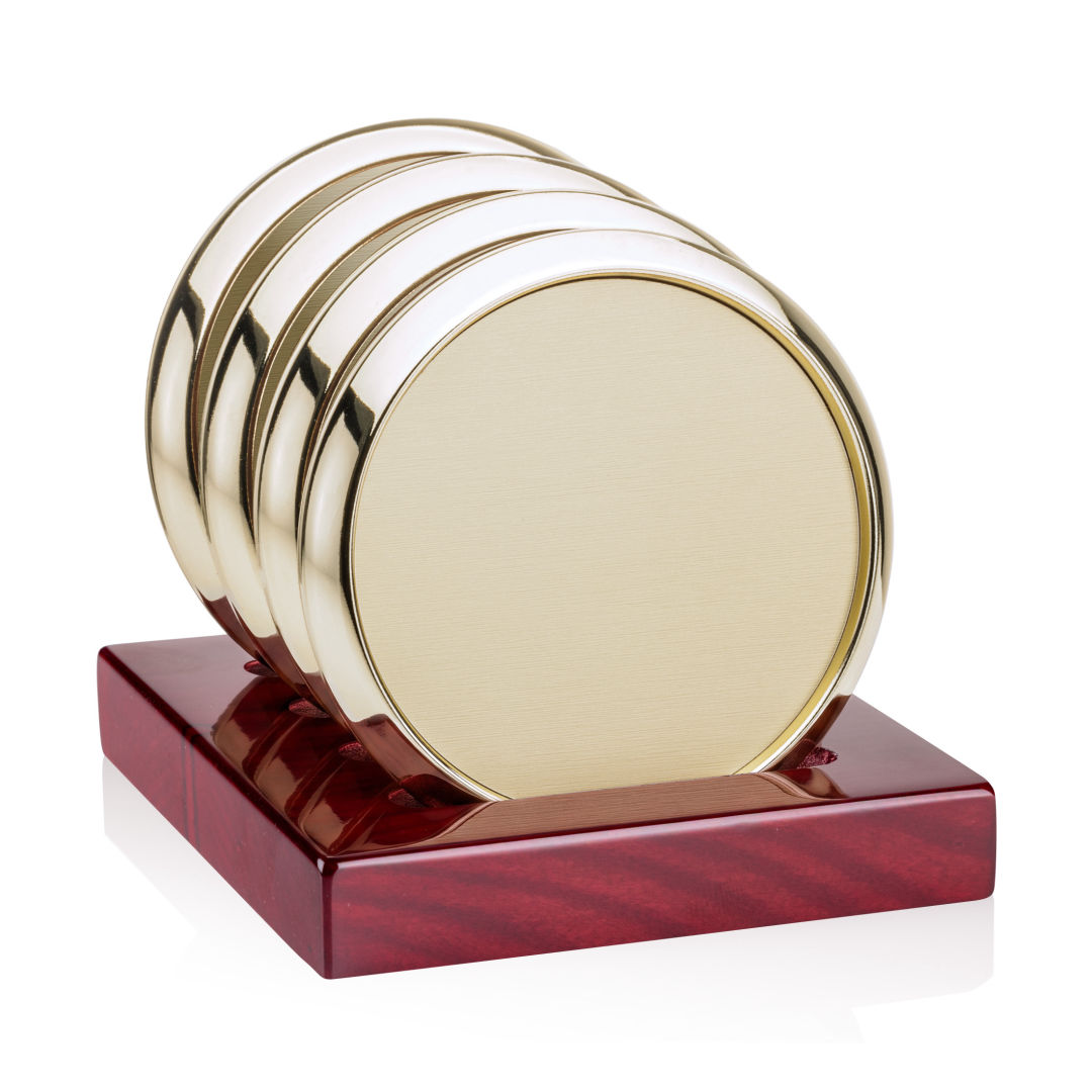 Danville VividPrint Coasters on Rosewood Base - Set of 4 1