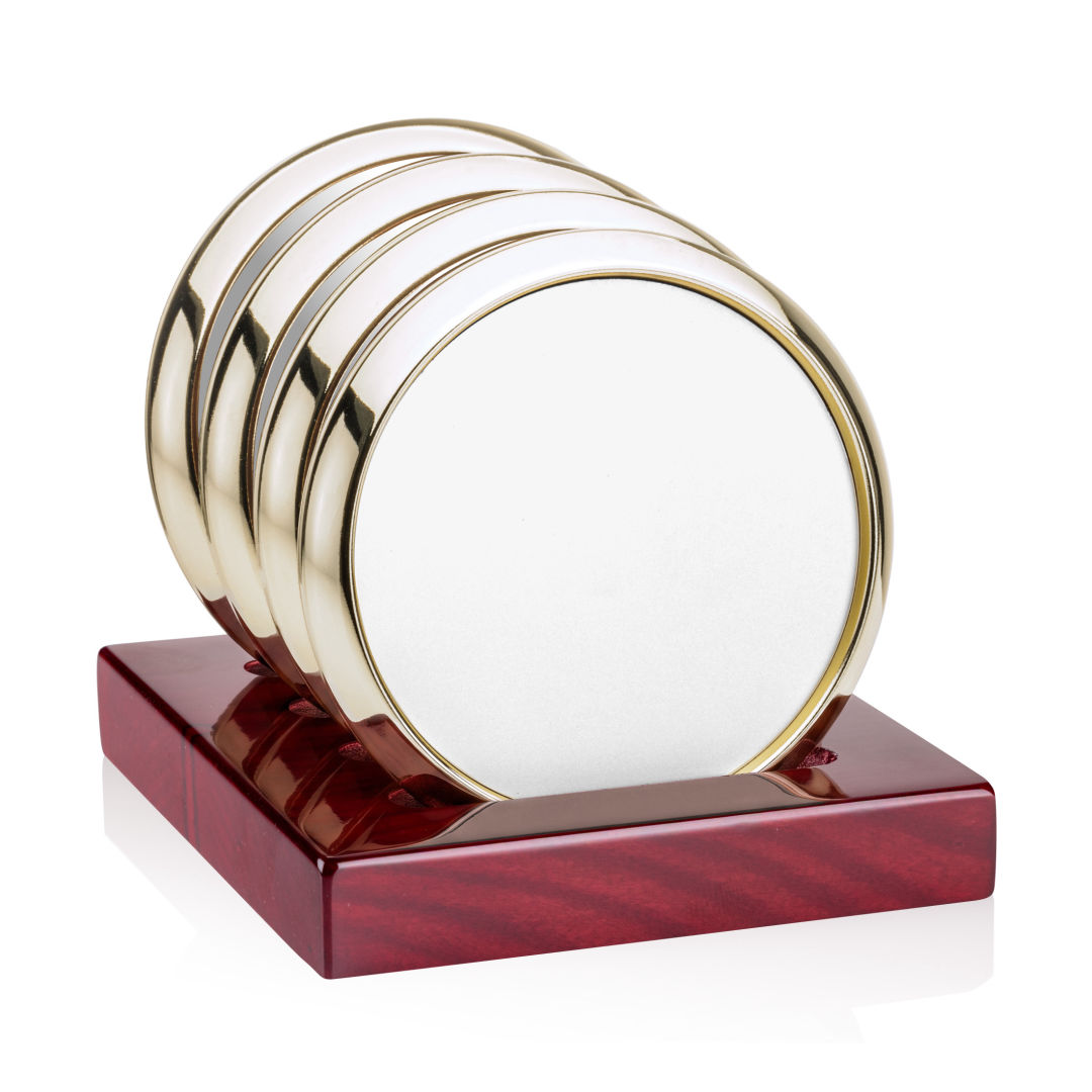 Danville VividPrint Coasters on Rosewood Base - Set of 4 1