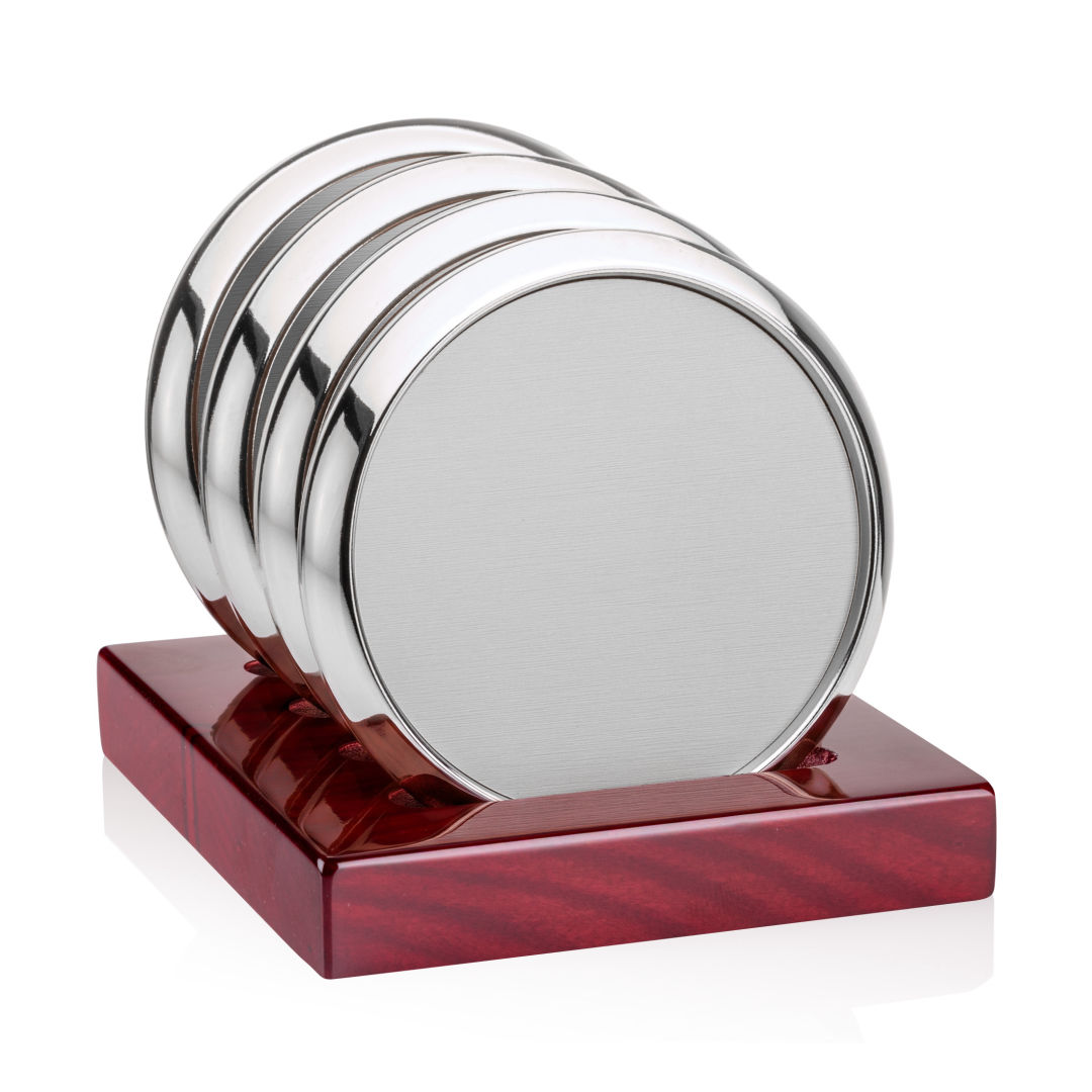 Danville VividPrint Coasters on Rosewood Base - Set of 4 1