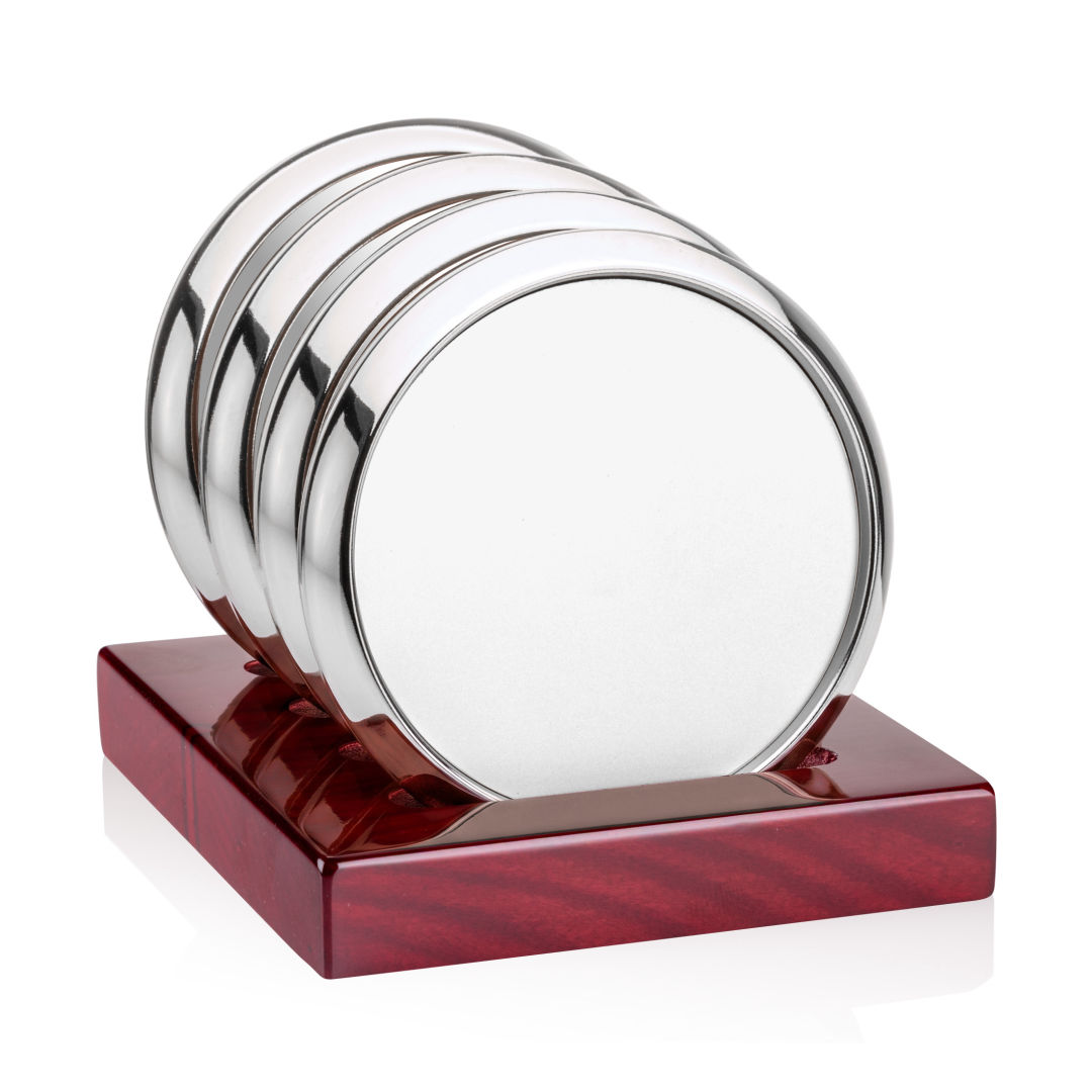 Danville VividPrint Coasters on Rosewood Base - Set of 4 1