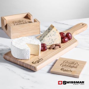 Swissmar® Bamboo Board & Coasters 1 Swissmar® Bamboo Board & Coasters 1