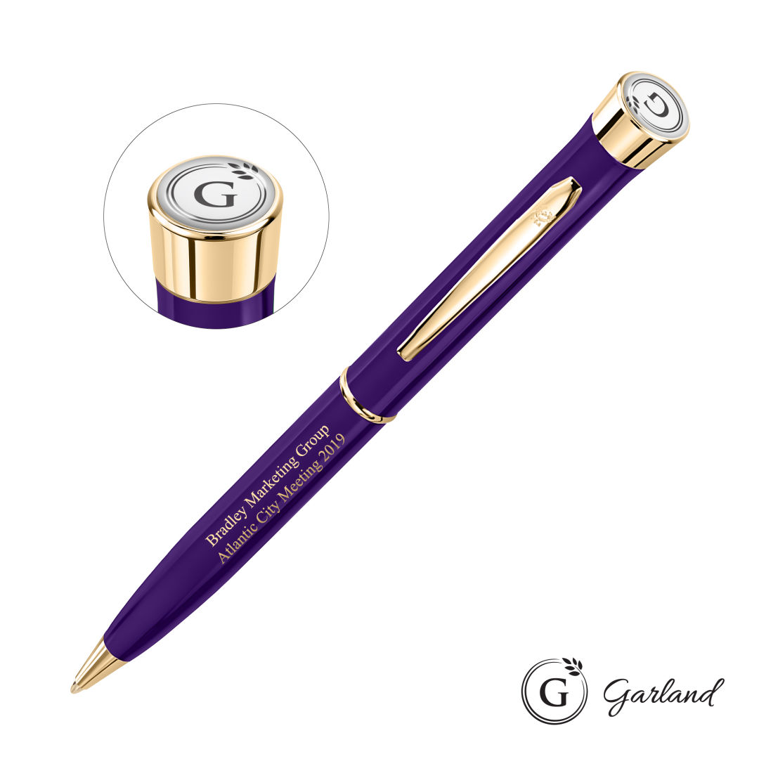 Garland® Color Twist Ballpoint Pen - Gold Accent 1