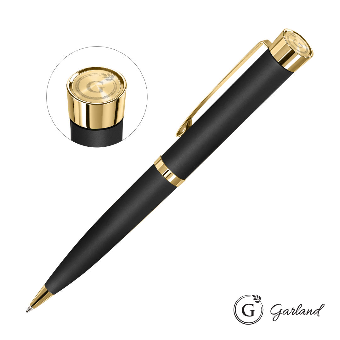 Garland® Executive Color Emblem Ballpoint Pen - Gold 1