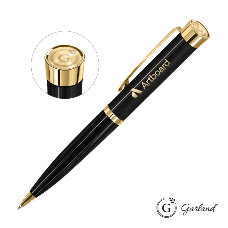 Garland® Executive Color Emblem Ballpoint Pen - Gold 1 Garland® Executive Color Emblem Ballpoint Pen - Gold 1