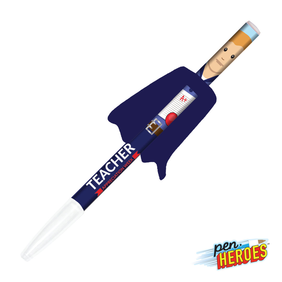 Pen Heroes™ Hometown Series Male w/Cape Pen 1