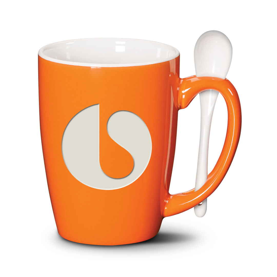 Winfield Mug & Spoon 15oz - Deep Etch 1