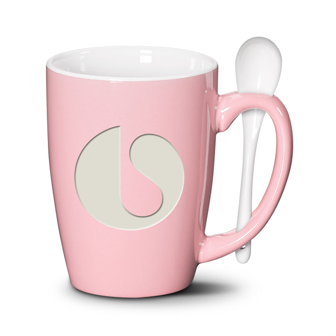 Winfield Mug & Spoon 15oz - Deep Etch 1
