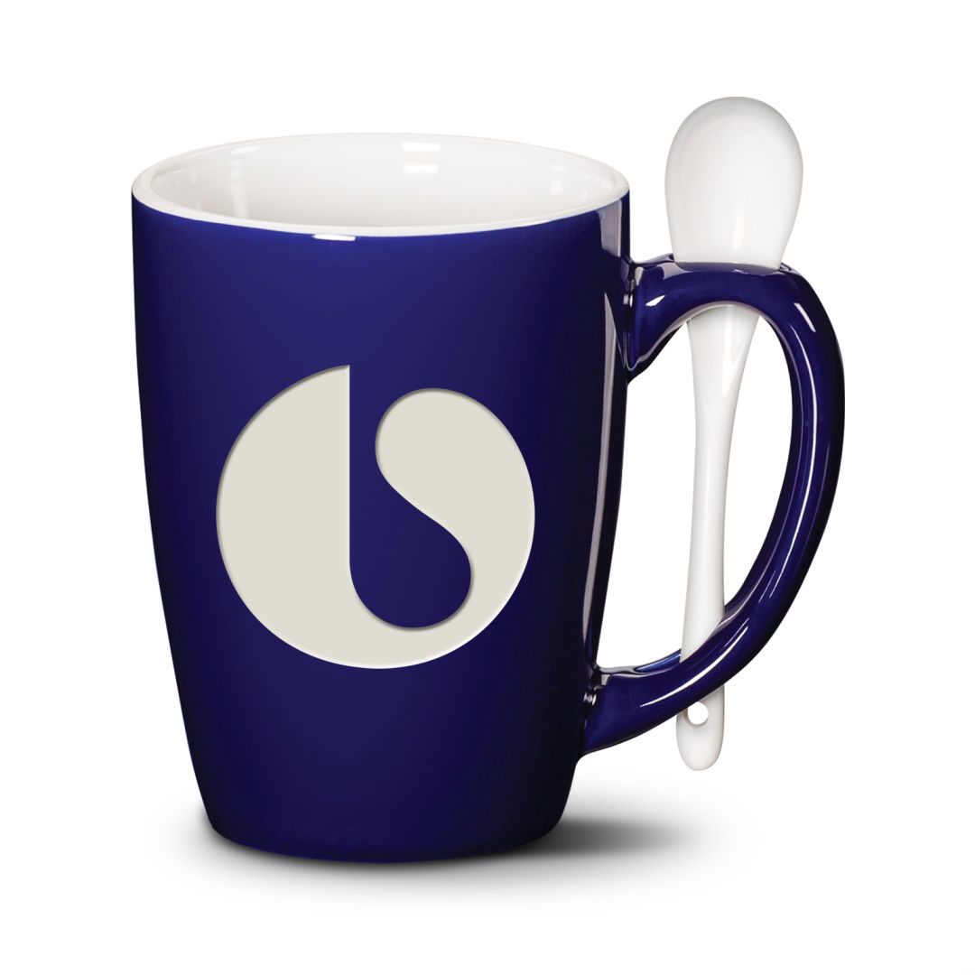 Winfield Mug & Spoon 15oz - Deep Etch 1