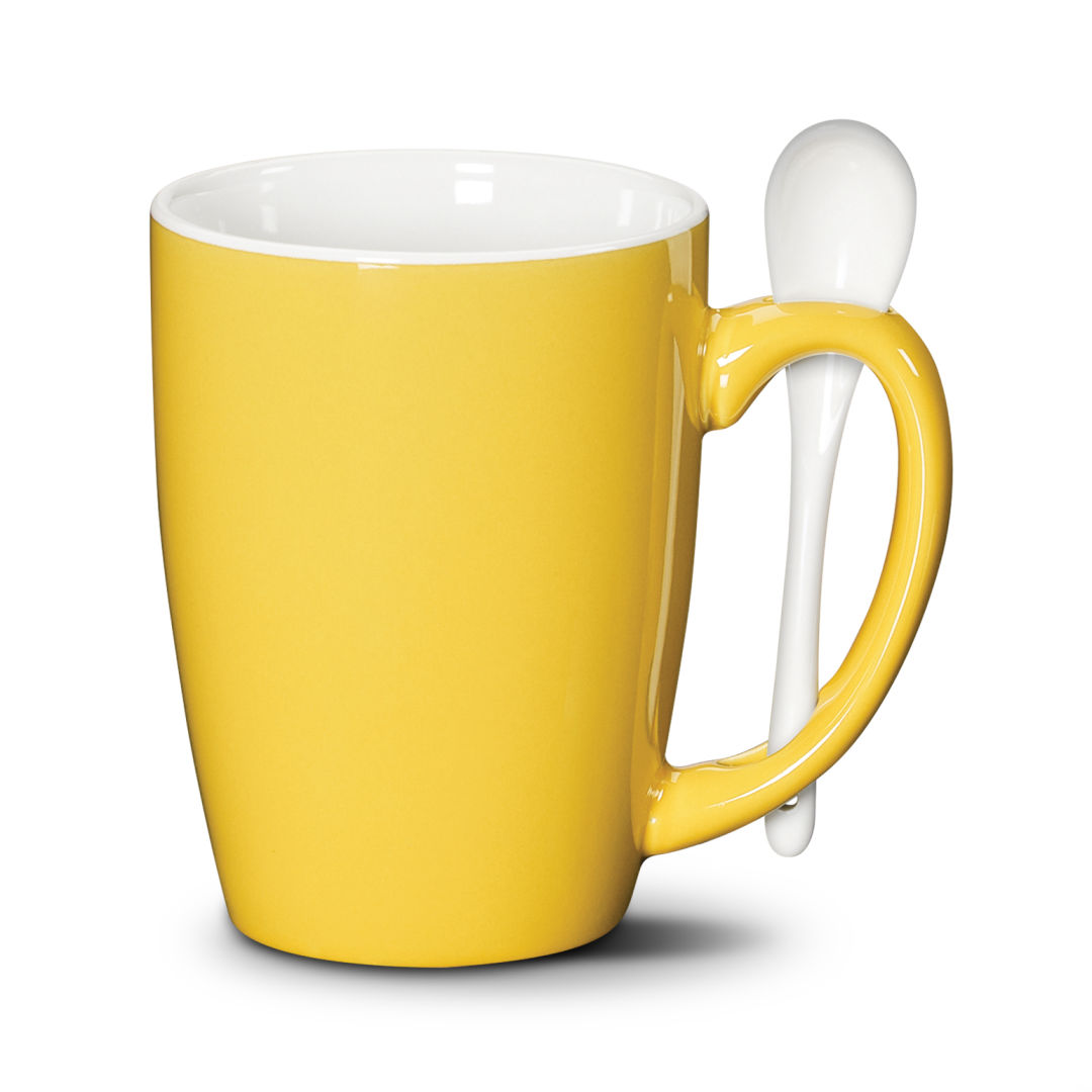 Winfield Mug & Spoon 15oz - Deep Etch 1