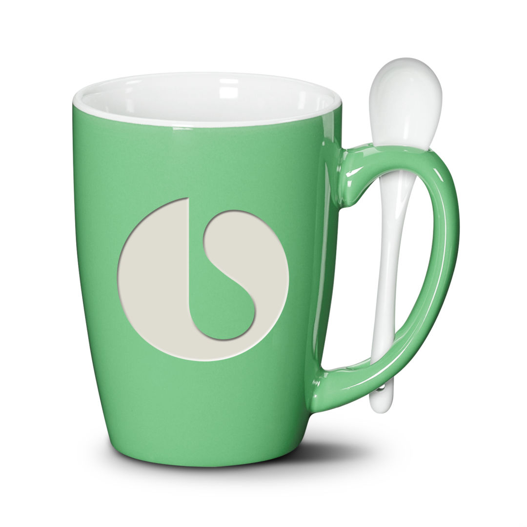 Winfield Mug & Spoon 15oz - Deep Etch 1