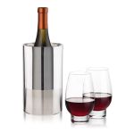 Catania Wine Cooler & Glenarden Stemless Wine Set - Set of 3 (Blank) Catania Wine Cooler & Glenarden Stemless Wine Set - Set of 3 (Blank)