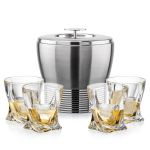 Genoa Ice Bucket & Oasis On-the-Rocks Set - Set of 5 (Blank) Genoa Ice Bucket & Oasis On-the-Rocks Set - Set of 5 (Blank)