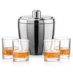 Pescara Ice Bucket & Heceta On-the-Rocks Set - Set of 5 (Blank) Pescara Ice Bucket & Heceta On-the-Rocks Set - Set of 5 (Blank)