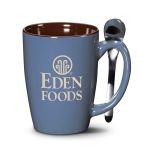 Roberta Mug & Spoon - 16oz - Deep Etch - Steel Blue / 16 oz Roberta Mug & Spoon - 16oz - Deep Etch - Steel Blue / 16 oz