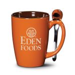 Roberta Mug & Spoon - 16oz - Deep Etch - Rust / 16 oz Roberta Mug & Spoon - 16oz - Deep Etch - Rust / 16 oz