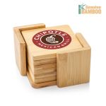 Burke Bamboo VividPrint™ Coaster Set - Square 1 Burke Bamboo VividPrint™ Coaster Set - Square 1