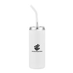 Wynn Tumbler SS Straw w/Silcone Tip - 20oz - White Wynn Tumbler SS Straw w/Silcone Tip - 20oz - White