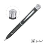 Garland® Color Matte Custom Emblem Twist Pen - Chrome - Matte Grey / Chrome Garland® Color Matte Custom Emblem Twist Pen - Chrome - Matte Grey / Chrome