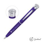Garland® Color Matte Custom Emblem Twist Pen - Chrome - Matte Purple / Chrome Garland® Color Matte Custom Emblem Twist Pen - Chrome - Matte Purple / Chrome