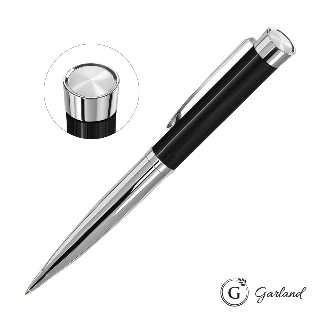 Garland® Executive Custom Emblem Monogram Twist Pen - Chrome 1