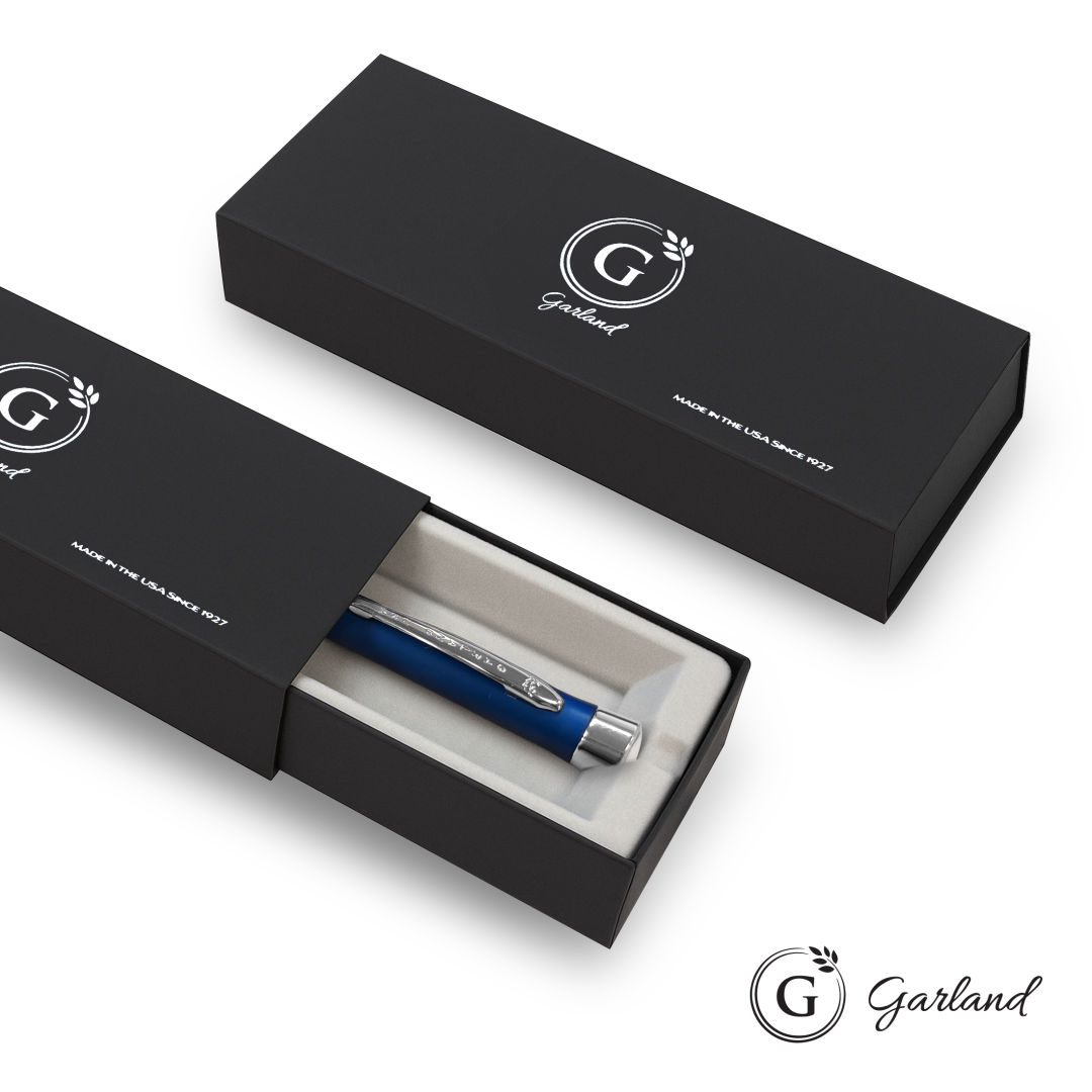 Garland® Executive Custom Emblem Monogram Twist Pen - Chrome 1