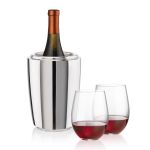 Pescara Wine Cooler & Redmond Stemless Wine Set - (None) (Blank) Pescara Wine Cooler & Redmond Stemless Wine Set - (None) (Blank)