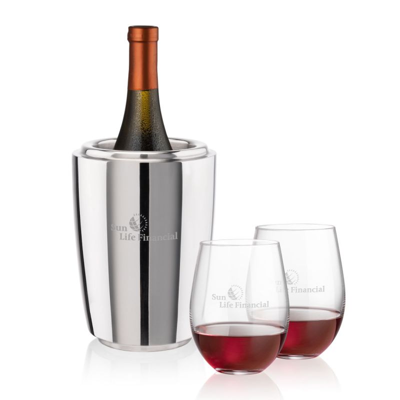 Pescara Wine Cooler & Redmond Stemless Wine Set 1 Pescara Wine Cooler & Redmond Stemless Wine Set 1