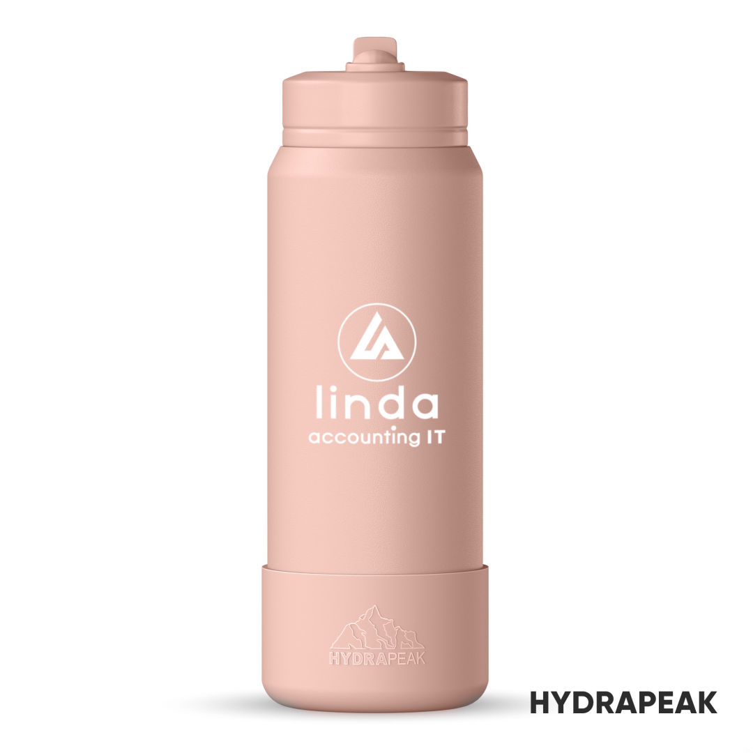 Hydrapeak® Sport Boot Water Bottle w/Straw Lid - 26oz 1
