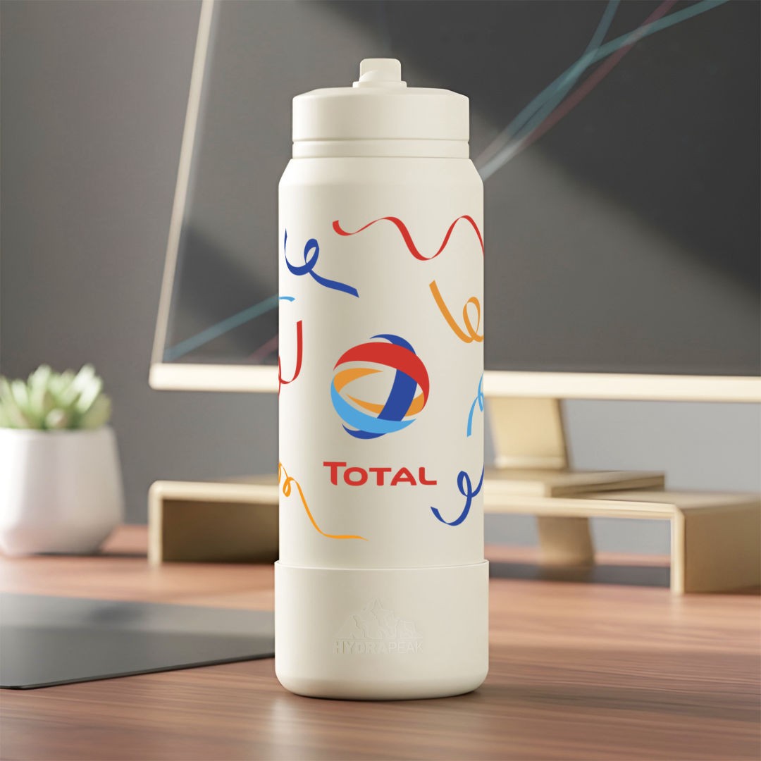 Hydrapeak® Sport Boot Water Bottle w/Straw Lid - 26oz 1