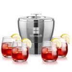 Genoa Ice Bucket & Salem On-the-Rocks Set - Set of 5 Genoa Ice Bucket & Salem On-the-Rocks Set - Set of 5