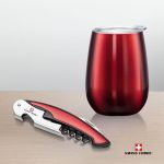 Swiss Force® Rosette Wine Gift Set - Red (Red Set - Blank) Swiss Force® Rosette Wine Gift Set - Red (Red Set - Blank)