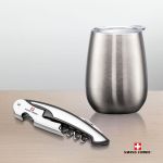 Swiss Force® Rosette Wine Gift Set - Silver (Silver Set - Blank) Swiss Force® Rosette Wine Gift Set - Silver (Silver Set - Blank)