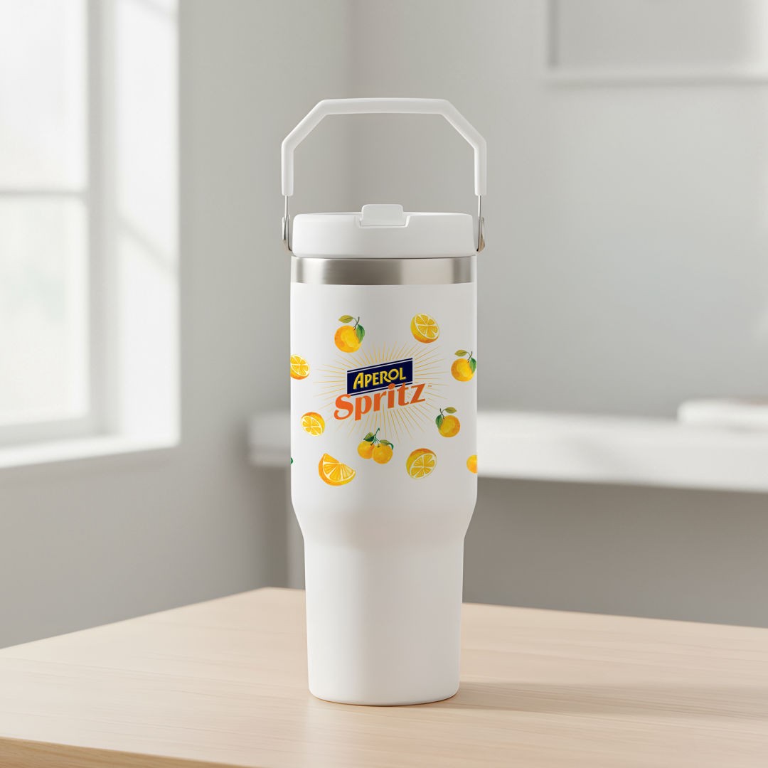 Revive SS Travel Mug w/Handle & Straw - 30oz 1