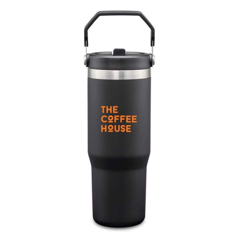 Revive SS Travel Mug w/Handle & Straw - 30oz 1 Revive SS Travel Mug w/Handle & Straw - 30oz 1