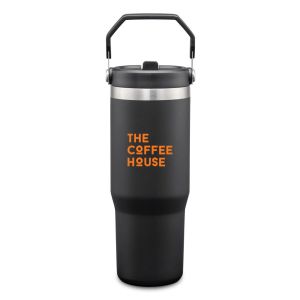 Revive SS Travel Mug w/Handle & Straw - 30oz 1 Revive SS Travel Mug w/Handle & Straw - 30oz 1