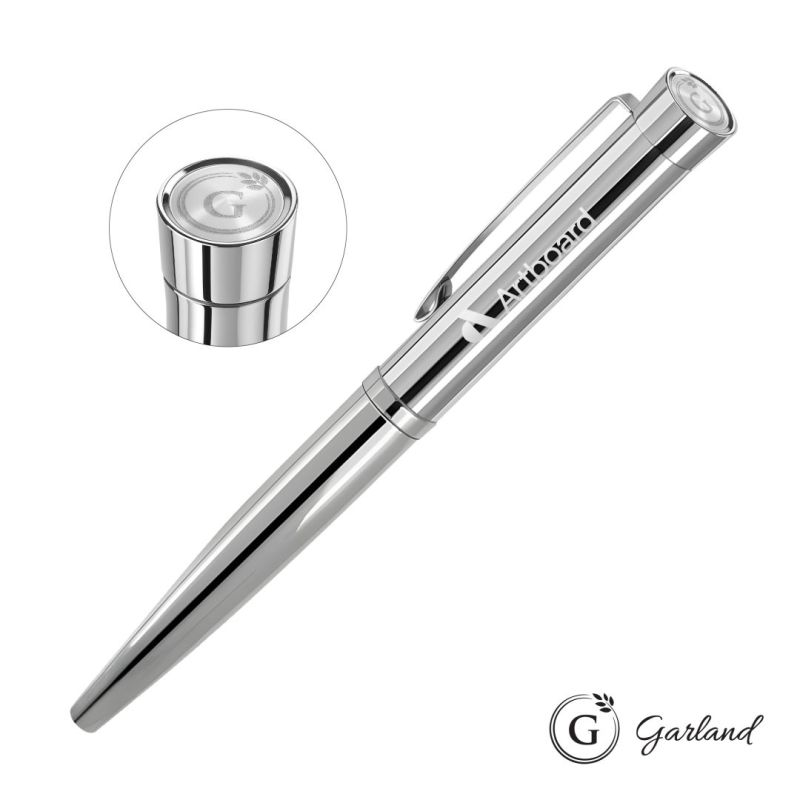 Garland® Executive Signature Emblem Rollerball Pen - Chrome 1 Garland® Executive Signature Emblem Rollerball Pen - Chrome 1