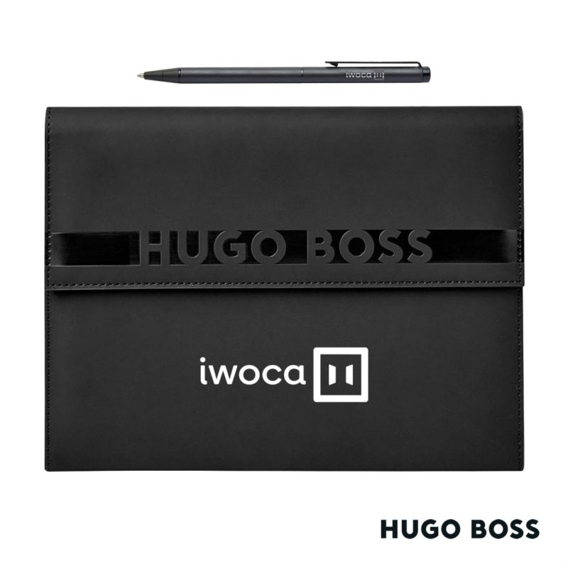 Hugo Boss® Cloud Ballpoint Pen & A5 Folder Set 1 Hugo Boss® Cloud Ballpoint Pen & A5 Folder Set 1