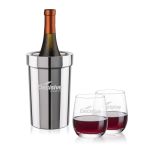 Milano Wine Cooler & Salem Stemless Wine Set 1 Milano Wine Cooler & Salem Stemless Wine Set 1