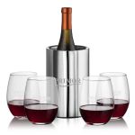 Jacobs Wine Cooler & Stanford Stemless Wine - Set of 5 Jacobs Wine Cooler & Stanford Stemless Wine - Set of 5