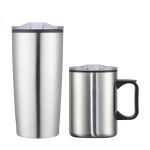 Lou Asador Mug & Tumbler Gift Set - Stainless Steel (Silver Set - Blank) Lou Asador Mug & Tumbler Gift Set - Stainless Steel (Silver Set - Blank)