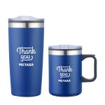 Lou Asador Mug & Tumbler Gift Set - Blue Lou Asador Mug & Tumbler Gift Set - Blue