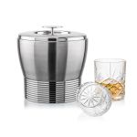Genoa Ice Bucket & Brinkley On-the-Rocks Set - Set of 3 (Blank) Genoa Ice Bucket & Brinkley On-the-Rocks Set - Set of 3 (Blank)